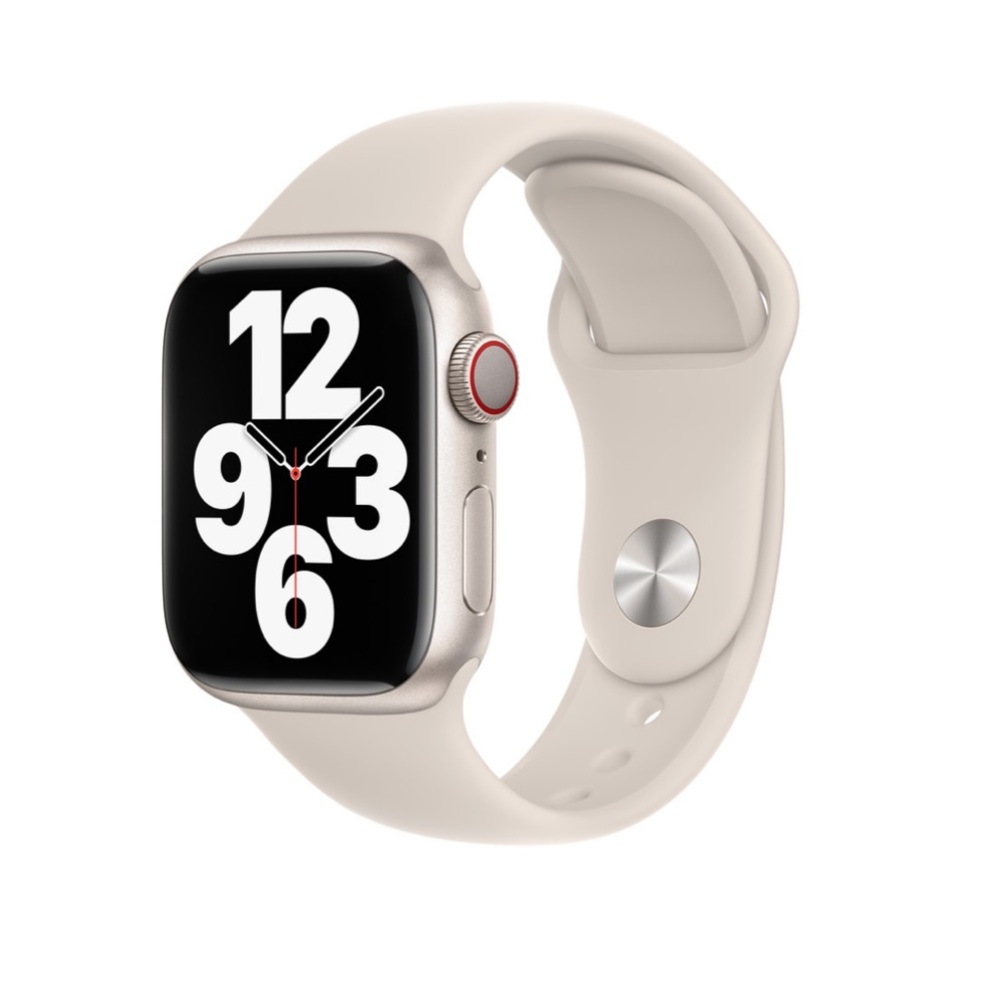 White Apple Watch Sports Band
